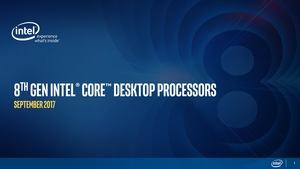 Intel 8th Gen Destop Coffee Lake Pressdeck