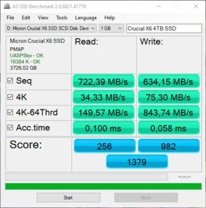 Crucial X6 SSD 4 TB