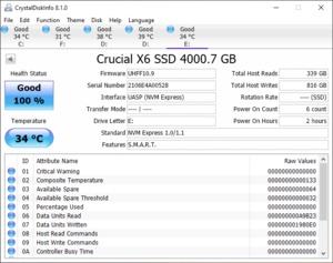 Crucial X6 SSD 4 TB