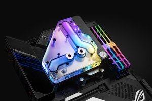 EK-Quantum Momentum VRM Bridge ROG Crosshair VIII Formula D-RGB -Plexi