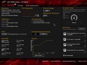 Der EZ-Mode beim ASUS Maximus IX Formula.