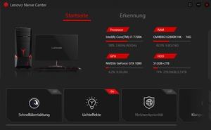 Die Software des Lenovo Legion Y920T