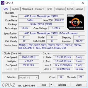 AMD Ryzen Threadripper 2920X