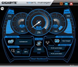 Die Software des Gigabyte Aero 15X v8