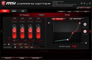 Die Software des MSI Trident X