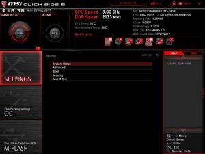 BIOS: MSI B350 Tomahawk