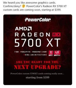 AMD Radeon 5700 XT PowerColor