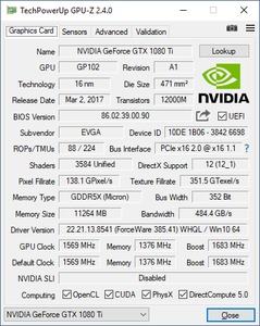 EVGA GeForce GTX 1080 Ti FTW3 Hybrid Gaming