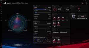 Die Software des ASUS ROG Strix Scar 17 G733QS