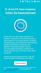 Einrichtung des HTC Sense Companion