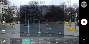 Im manuellen Video-Modus erlaubt das LG V30 den Zugriff auf verschiedene Parameter, darunter ungewöhnlich viele Audio-Optionen