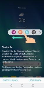 Die Floating Bar soll das noch beim V20 gebotene zweite Display ersetzen, schafft dies aber nicht ganz