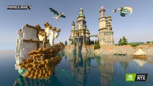 Minecraft RTX Crystal Palace RTX On