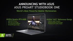 NVIDIA RTX Studio mit Quadro RTX 6000 im ASUS ProArt StudioBook One