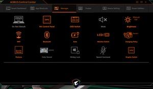 Die Software des Gigabyte AORUS 15P XC