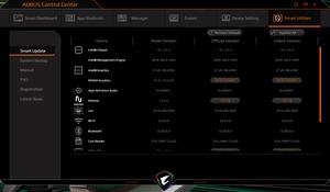 Die Software des Gigabyte AORUS 15P XC