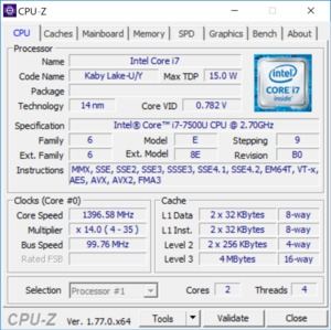 i7-7500U im Überblick