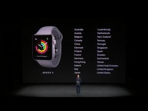 Apple Watch Series 3 Keynote Präsentation