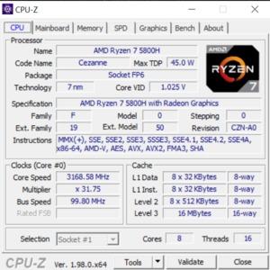 GPUz und CPUz des XMG Core 15 AMD E21