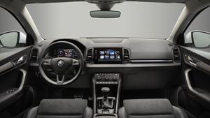 Skoda bietet für den Karoq verschiedene Infotainment-Systeme mit bis zu 9,2 Zoll großem Display und LTE-Modul (Bild: Skoda)