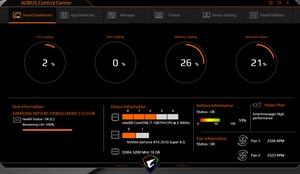 Die Software das AORUS 15G