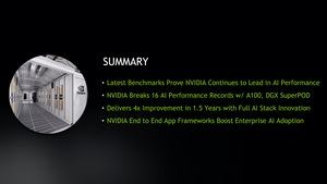 NVIDIA A100 MLPerf 0.7