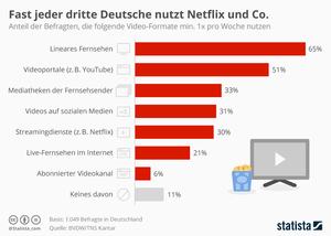 Fast jeder dritte Deutsche nutzt Netflix und Co.