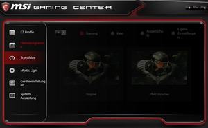 Die Software des MSI Nightblade Mi3