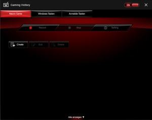 Die Software des MSI Nightblade Mi3