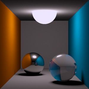 Diffuses Ray Tracing für spiegelnde und brechende Oberflächen (Thomas Kabir, CC BY-SA 2.0 DE)