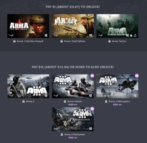 Humble Arma 2018 Bundle