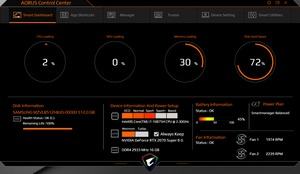 Die Software des Gigabyte Aorus 17G XB