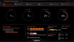 Die Software des Gigabyte Aero 15-X9