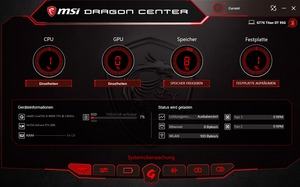 Die Software des MSI GT76 Titan DT 9SG