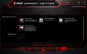 Die Software des MSI GT76 Titan DT 9SG