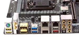 Das I/O-Panel beim Gigabyte GA-Z270X-Gaming 9.