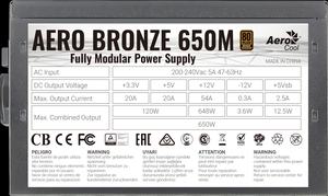 Aerocool Aero Bronze 650M