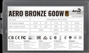 Aerocool Aero Bronze 600W