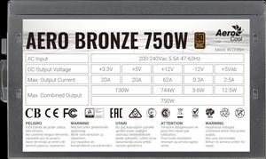 Aerocool Aero Bronze 750W