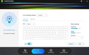 Die Software des XMG Neo 15