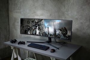 Hochauflösender Super Ultra-Wide 49 Zoll CRG9 Monitor für unterhaltsame Spielerlebnisse