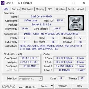 Intel Core i9-9900K erreicht 7,5 GHz auf einem Supermicro Mainboard