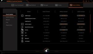 Die Software des Aorus 15-W9