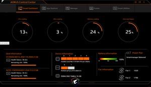 Die Software des Aorus 15-W9