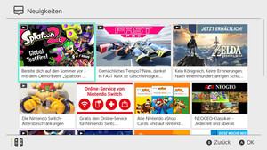 Screenshots zur Nintendo Switch