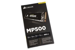 Die Corsair MP500 SSD im M.2-Format mit NVMe.