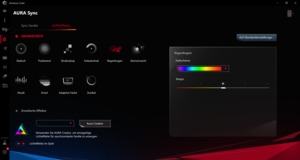 Die Software des ASUS ROG Zephyrus 15 SE