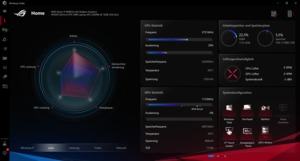 Die Software des ASUS ROG Zephyrus 15 SE