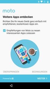 Wer beim Einrichten des Moto G5S nicht aufpasst, installiert Werbe-Apps