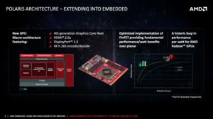 AMD stellt neue Embedded-Produkte auf Basis der Polaris-GPUs vor.